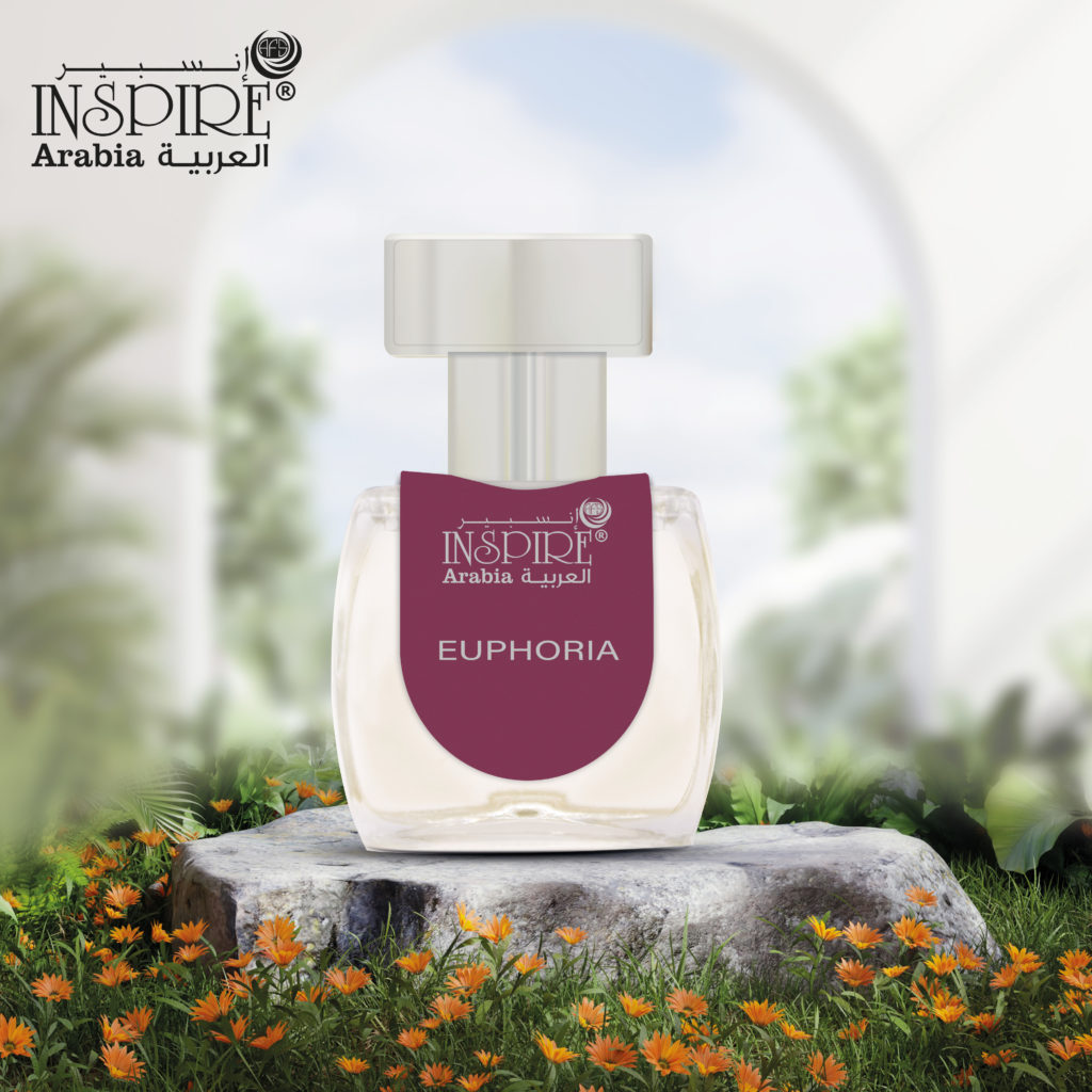 perfume bottles with an aesthetic background