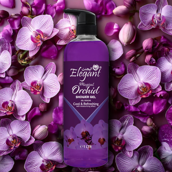 Magical Orchid 1 Liter Shower Gel - Rejuvenating Body Wash by Elegant - Image 2