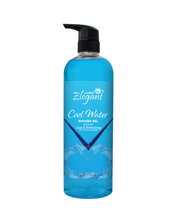 Cool Water 1 Liter Shower Gel - Rejuvenating Body Wash by Elegant