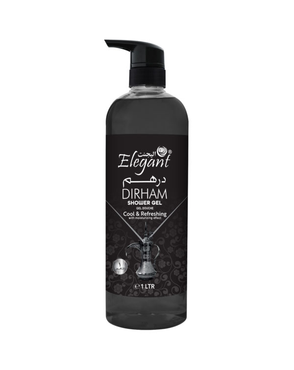 Dirham 1 Liter Shower Gel - Rejuvenating Body Wash by Elegant