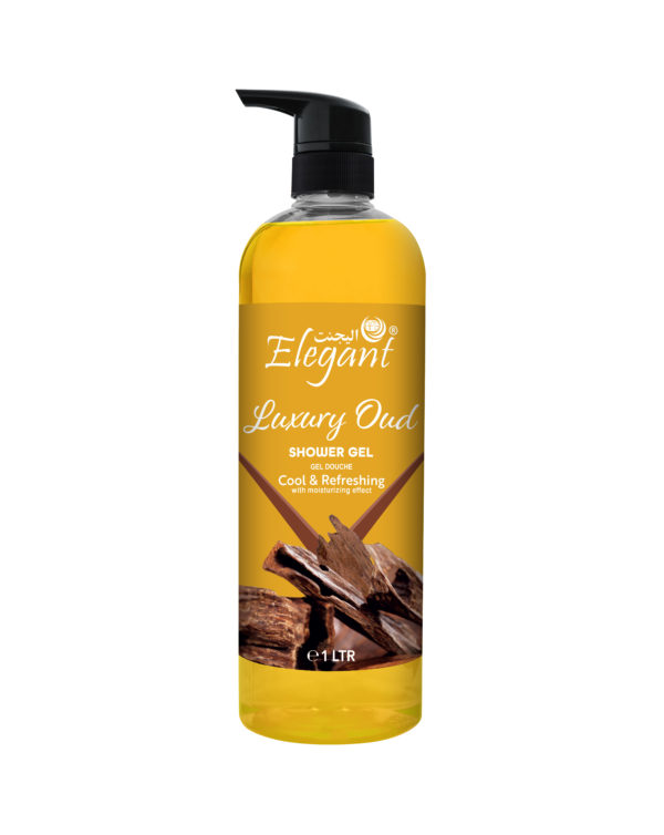 Luxury Oud 1 Liter Shower Gel - Rejuvenating Body Wash by Elegant