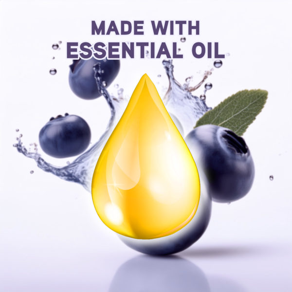 Blueberry 1 Liter Shower Gel - Rejuvenating Body Wash by Elegant - Image 4