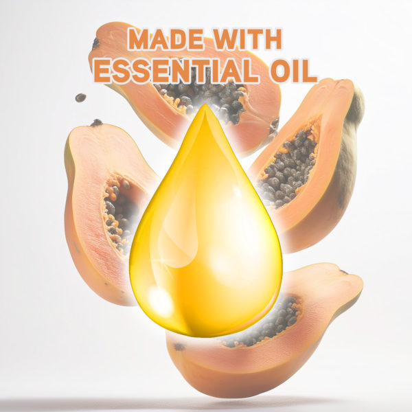 Papaya 1 Liter Shower Gel - Rejuvenating Body Wash by Elegant - Image 4