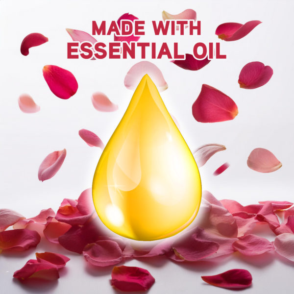 Rose & Almond Oil 1 Liter Shower Gel - Rejuvenating Body Wash by Elegant - Image 4