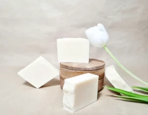stacks of handmade soap bars