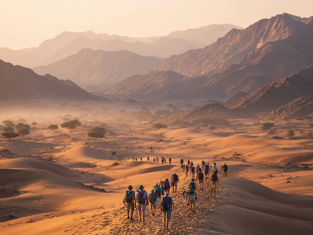 Outdoor equipment and skincare essentials for UAE climate