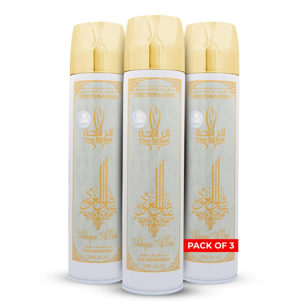 Ashique Al Oud Air Freshener Spray Pack of 3 from AFS Store